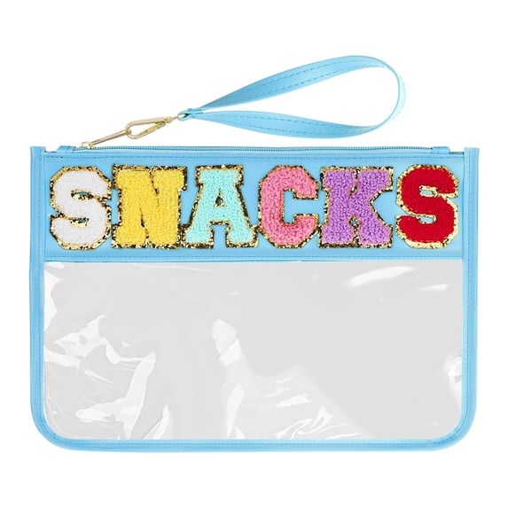 TACILIP Snack Storage Bag Transparent Zipper Bag Handheld Makeup Bag Portable Waterproof Toilet Bag, Organization and Storage