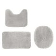 thumbnail image 1 of TACILIP Solid Color Bath Mats 3 Set Bathroom Rugs for 3 Pcs Toilet Mats Universal Soft Comfortable Water Absorption Non-Slip Thick Machine Washable Easier To Dry Dark Bath Mat, Mom Gifts, 1 of 5