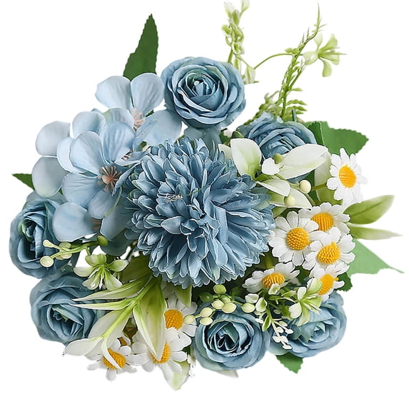 TACILIP Spring Decor, Beautiful Artificial Silk Fake Flowers Wedding Valentines Bouquet Bridal Decor Home Decoration, Mom Gifts