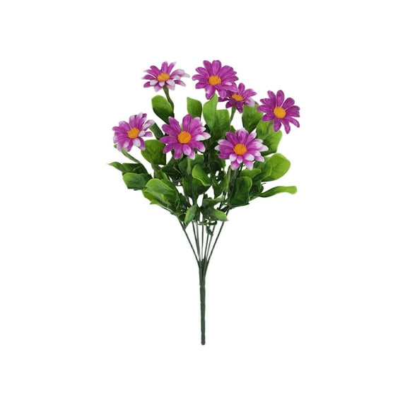 TACILIP Spring Decor, Simulation Daisies Plastic Flowers Realistic Bouquet Outdoor Festival Decoration Hanging Display Home Garden, Gifts for Men