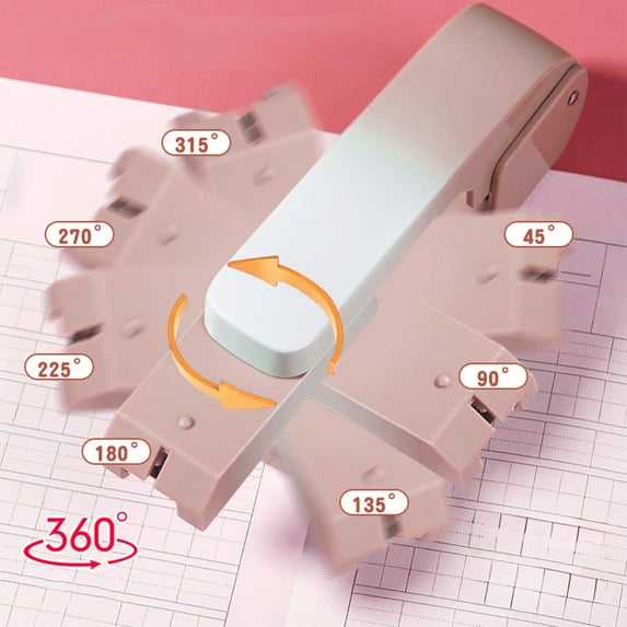 TACILIP Stapler 360 Degree Rotatable Office Stapler Needle High Value Home Type Can Be Set In The Seam Stationery School Supplies, Gifts for Mom
