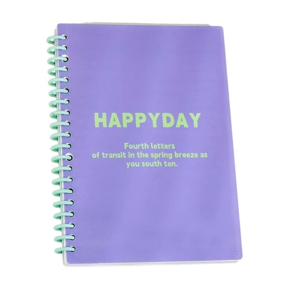 TACILIP Stationery Supplies, Student A5 Loose-leaf Notebook Stylish Notebook With Polypropylene Cover 60-Sheet Thickened Lined Loose-Leaf Notebook, Home Gifts, 1PC