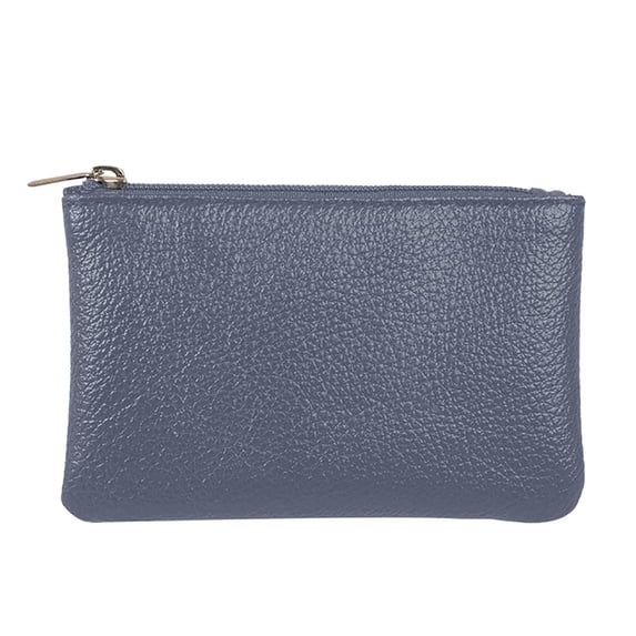 TACILIP Storage Bag, New Lychee Pattern Zipper Coin Purse Ultra-thin Short Card Coin Key Organizer Pouch Bag, Organizer