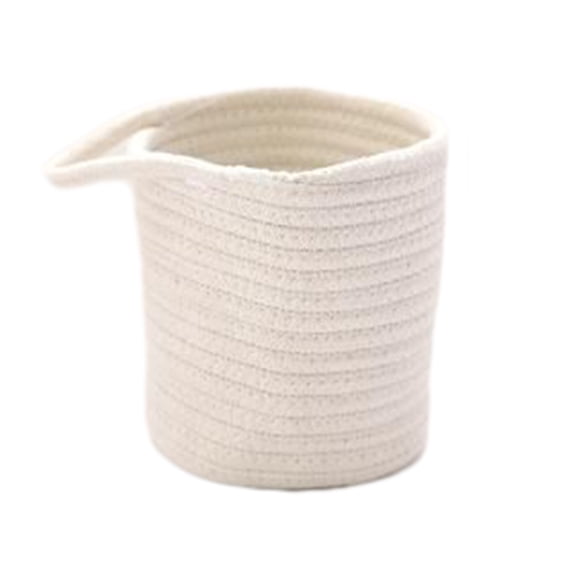 TACILIP Storage Bags, Wire Hanging Basket Kitchen Storage Basket Entrance Snack Basket Cosmetic Storage Box Hanging Cotton Rope Woven Storage Basket Home Storage Cotton Wire Basket, Gifts for Women