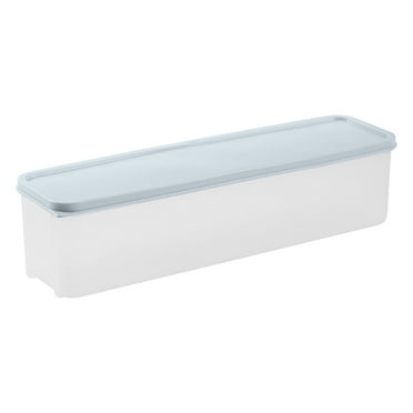 TACILIP Storage Box, Noodle Storage Box Rectangular Plastic Refrigerator Food Preservation Box with Lid Kitchen Miscellaneous Grain Food Hanging Noodles Sealed Box, Storage and Organizer