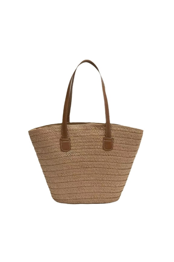 Storage, Straw Beach Bag Summer Woven Shoulder Tote Bags Purse Toy Tote Bag Grocery Storage Bag Swim Pool Bag Handbag for Travel Camping Outdoor Gift, Organizer