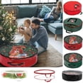 thumbnail image 1 of TACILIP Storage Trunks, Christmas Wreath Storage Bag - Garland Holiday Container with Clear Window - Tear Proof Fabric, Room Storage, 1 of 7