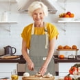 thumbnail image 1 of TACILIP Stripe Aprons Adjust Bib Aprons with Pockets Linen Cooking Kitchen Chef Apron for Women and Men, Gifts for Men, 1 of 6