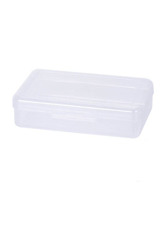 Teacher Supplies, 1PC Plastic Pencil Box Large Capacity Pencil Boxes Clear Boxes With Snap-tight Lid Stackable Design And Stylish Office Supplies Storage Organizer Box, Home Gifts