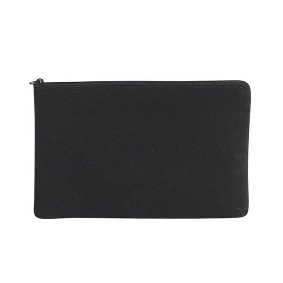 TACILIP Teacher Supplies, Blank Canvas Zipper Pouch For DIY CraftCanvas Makeup Bags With Colored Zipper In Canvas Cosmetic Bag Multi-Purpose Travel Bags Pen Pencil Case, Teacher Gifts