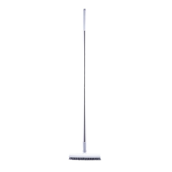 TACILIP Tile Floor Brush Bathroom Grout and Corner Cleaner Bathroom Floor Cleaning Metal Handle Stiff Bristle Brush, Cleaning Supplies