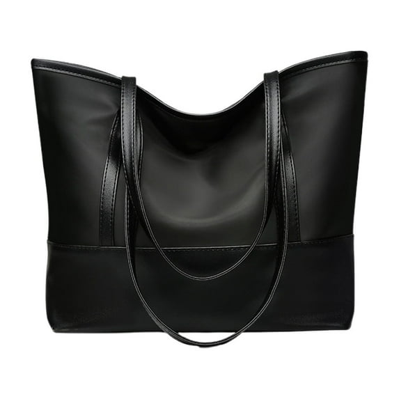 TACILIP Tote Bag for Women, Ladies Tote Large Capacity Shoulder Bag Oxfords Cloth Splicing Soft Leather Tote Large Bag, Gifts for Mom
