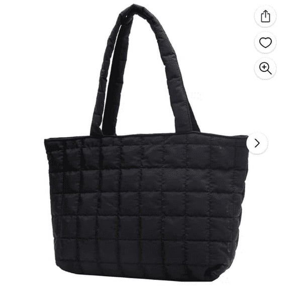 TACILIP Tote Bags for Women Lightweight Puffer Padding Shoulder Bag Large Nylon Tote Handbag Zipper Closure, Storage Bag