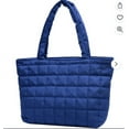 thumbnail image 1 of TACILIP Tote Bags for Women Lightweight Puffer Padding Shoulder Bag Large Nylon Tote Handbag Zipper Closure, Storage Bag, 1 of 2
