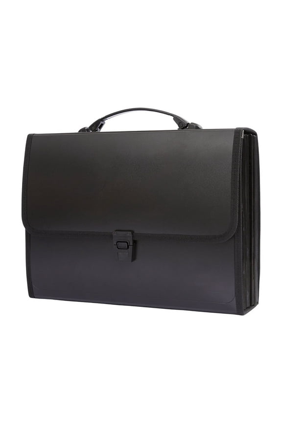 Tote Classic Color Office Business Insert Buckle 26 Compartment Organizer Bag Student Subject Storage Bag, Office Supplies