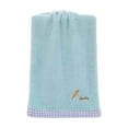 thumbnail image 1 of TACILIP Towel Leaves Embroidered With Letters Absorbent For The Home Home Partner Face Hand Towel 29.5x13.8in Face Towels, Birthday Gifts, 1 of 6