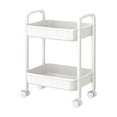 thumbnail image 1 of TACILIP Two Tier Rolling Cart with Wheels A Practical Cart with Handles and Locking Swivel Casters Suitable for Storage In The Kitchen Office and Bedroom, Organization and Storage, 1 of 6