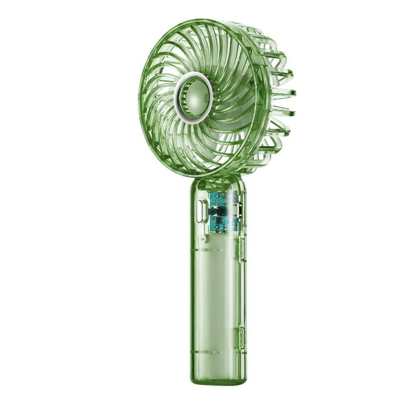 TACILIP USB Rechargeable Handheld Small Fan Portable Office Worker Out Camping Desktop Transparent Mini Electric Fan 3 Speed Long Range Handheld Fan Portable Fan, Men Gifts