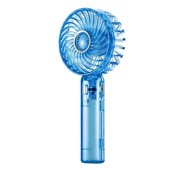 TACILIP USB Rechargeable Handheld Small Fan Portable Office Worker Out Camping Desktop Transparent Mini Electric Fan 3 Speed Long Range Handheld Fan School Supplies, Gifts for Him
