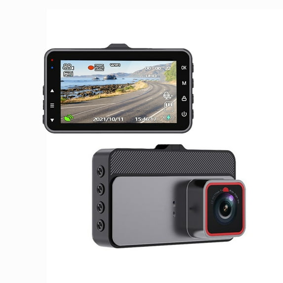 TACILIP Vehicle Camera, Dash Cam With WiFi 1080P FHD Car Driving Recorder 3-inch Dash Cameras HD Nightc Vision/G Sensor/Loop Recording/24h Parking Monitoring/Motion Detection And WDR, Gifts for Father