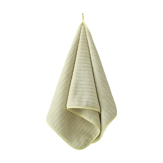 TACILIP Velvet Towel for Adult Daily Use At Home Absorbent Dry Hair Towel That Does Not Hair Beach Towel Strip Patterned Bath Towel Hand Towels for Bathroom, Housewarming Gifts