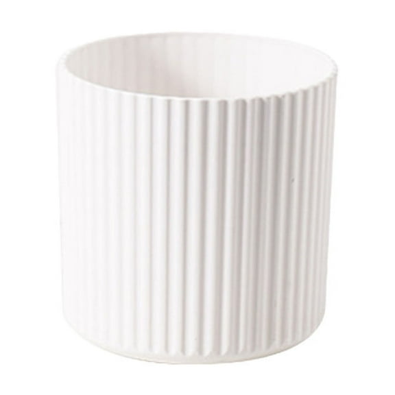 TACILIP Vertical Striped Desktop Trash Can Household Round Lidless Bedroom Kitchen Bathroom Mini Trash Can Thickened Foolproof Bathroom Accessories, Birthday Gifts