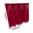 thumbnail image 1 of TACILIP Window Curtains, Style Bowknot Short Curtains Kitchen Curtains Drift Window Student Bed Curtains, Christmas Gifts, 1 of 6