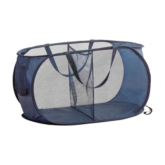 TACILIP Womens Gifts, 19.86GAL Foldable Laundry Basket Mesh Hamper Compartments Handles Two Grids For Dorm Home Travel, Home Storage, 1PC