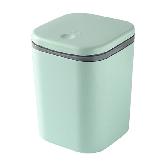 TACILIP Womens Gifts, Desktop Trash Can Office Bin With Lid Small Desktop Garbage Bin In Dormitory Bedroom, Kitchen Storage, 1PC