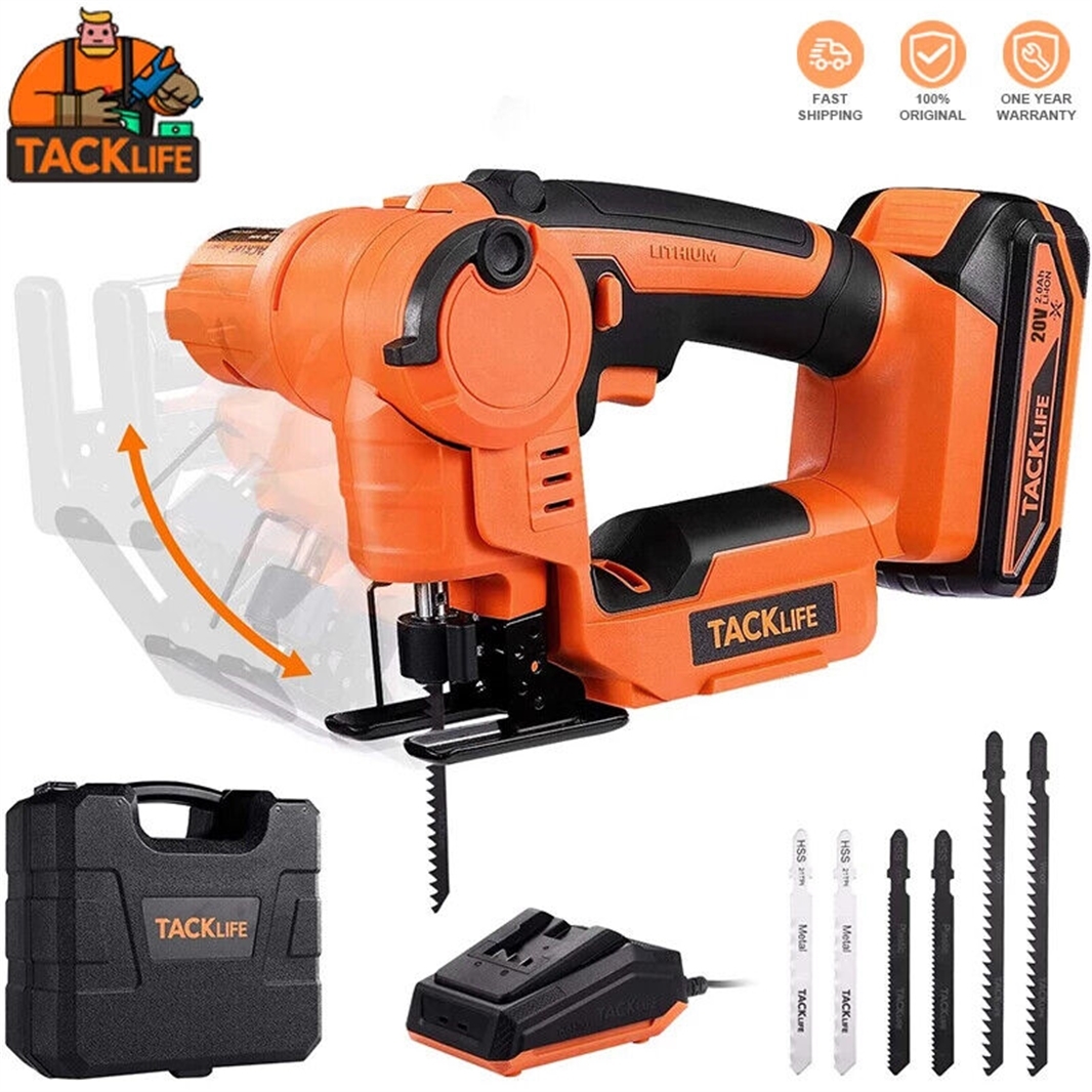 TACKLIFE 20V Max Cordless 2in1 Jigsaw and Reciprocating Saw