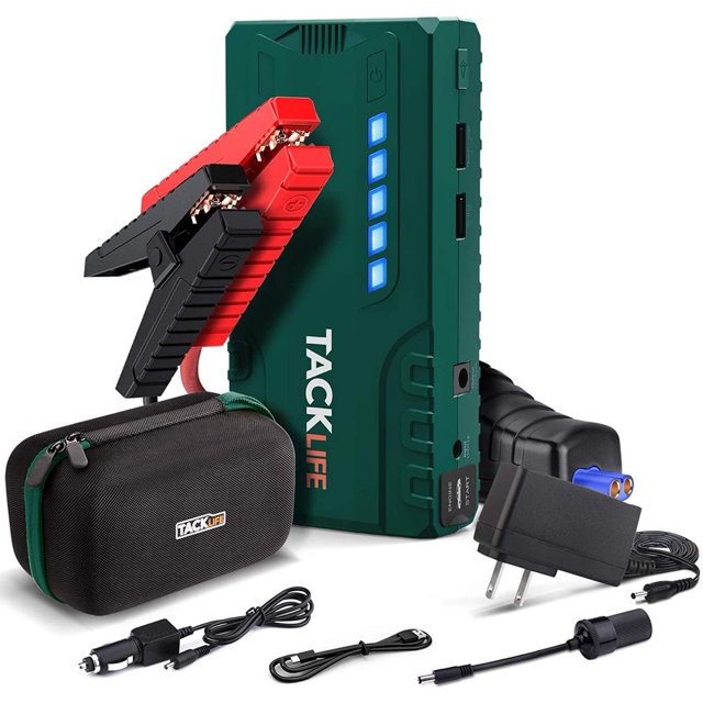 TACKLIFE 800A Peak 18000mAh Car Jump Starter (up to 7.0L Gas, 5.5L
