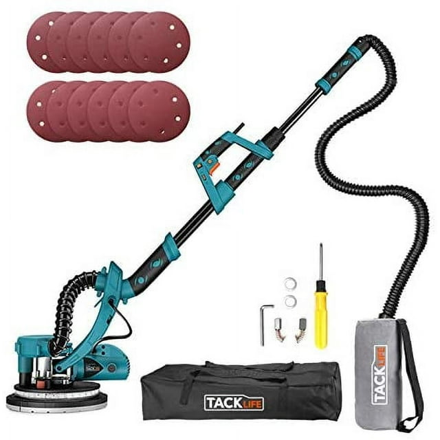 TACKLIFE Electric Drywall Sander,6.7A 12 Sanding Discs Variable Speed