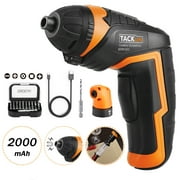 TACKLIFE Electric Screwdriver Rechargeable, 4V 2000mAh Li-Ion, Torque 4N.M, LED Light, 31Pcs Bits - SDP51DC