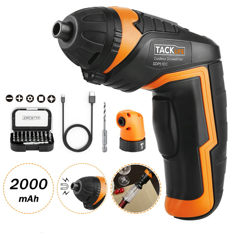 Mini Electric Screwdriver 20 In 1, Cordless, Rechargeable And With Led  Lights