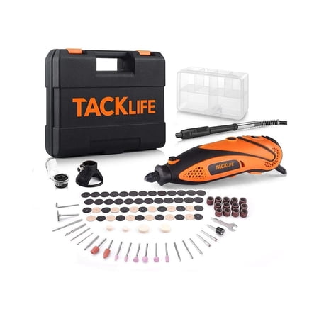 TACKLIFE RTD35ACL Rotary Tool Kit with Upgraded MultiPro Keyless Chuck, Versatile Accessories