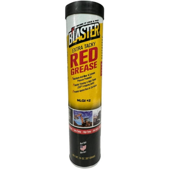 Blaster Multiprpse Grse,RedGrease,Cartrdge,14oz GR-14C-HTR