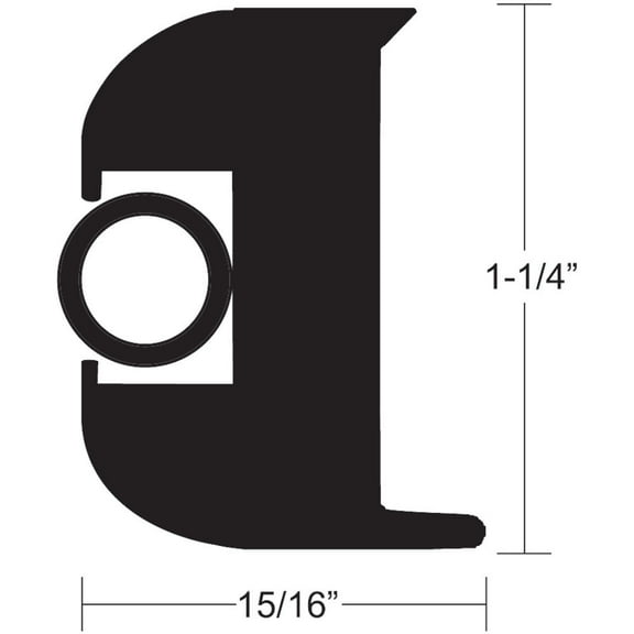 TACO Flex Vinyl Rub Rail Kit - Black w/Black Insert - 50' -... [V11-3447BBK50-2]