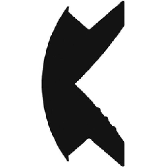 TACO METALS Vinyl Insert BK 5/8x5/16 50',Black -V12-0342BKA50-