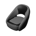 thumbnail image 1 of TACO Marine BA2-25GRY-BLK Caladesi Smooth Bucket Seat - Gray and Black, 1 of 1
