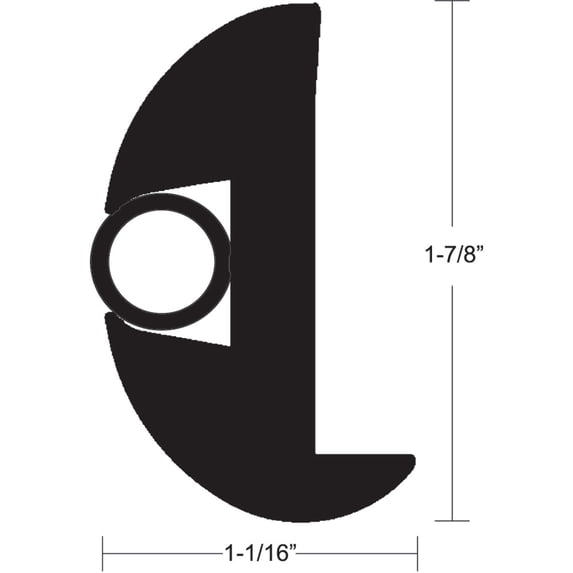 Taco Marine 2423BBK502 Flexible Rub Rail Kit Black W/ Bla
