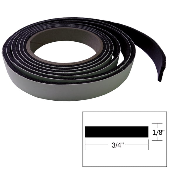 TACO Marine V30-0748B8-2 Hatch Tape - 1/4" x 3/4" x 8', Black