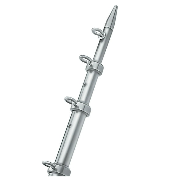 TACO Metals OC-0432VEL116 Silver & Silver Center Rigger Pole