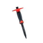 TACOMA 10" Pointed Chisel with TPR Hand Guard for Masonry