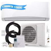 TACOOL 12000 BTU Mini Split Air Conditioner/Heater with Heat Pump 17 SEER2 115V, Max Coverage Area Up to 750 Sq. Ft, Split Ac Units with Remote Control, R32 Refrigerant White