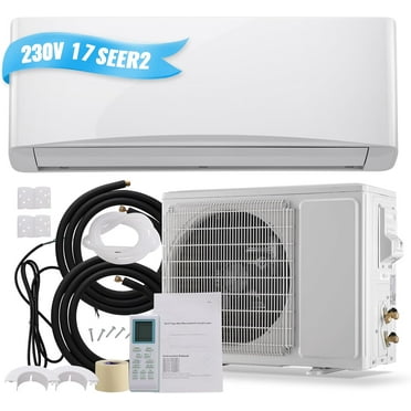 TACOOL 12000 BTU Mini Split Air Conditioner/Heater with Heat Pump 17 SEER2  230V, Max Coverage Area Up to 750 Sq. Ft, Remote Control, R32 Refrigerant White