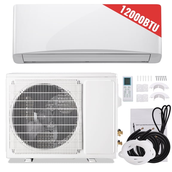 TACOOL 12000BTU Mini Split Air Conditioner, 17 SEER2 115V Inverter System, Covers Up to 750 Sq. Ft, Complete Installation Kit Included
