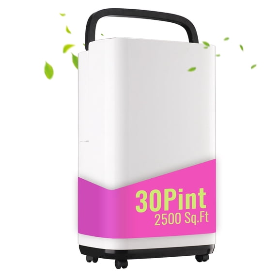 TACOOL Home Dehumidifier 30Pints for Basement with Handle, Drain Hose, 3 Operation Modes