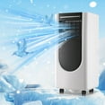 thumbnail image 1 of TACOOL Portable Air Conditioners for Rooms with Remote Control, AC Unit Cools 250 Sq Ft, 24h Timer with Fan & Dehumidifier, 8000 BTU ASHARE / 4000 BTU SACC, black&white, 1 of 8