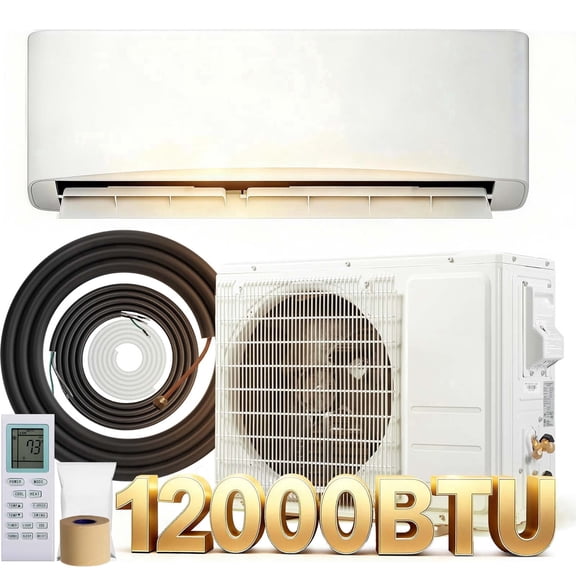 TACOOL Split Air Conditioner 12000BTU Mini Split Air Conditioner&Heater, 22 SEER2 AC Unit Cools Rooms up to 750 Sq. Ft, Energy Efficient Inverter AC with Heat Pump (115V)