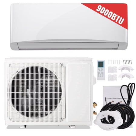 TACOOL9000BTU Mini Split Air Conditioner, 17 SEER2 115V Inverter System, Covers Up to 450 Sq. Ft, Complete Installation Kit Included